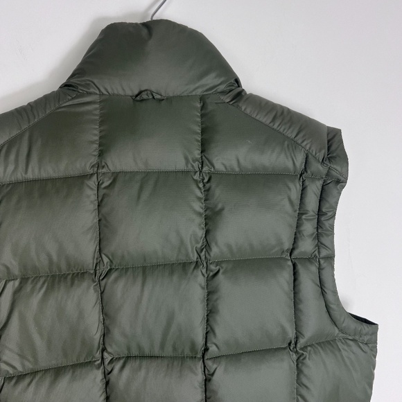 Eddie Bauer Men Goose Down Quilt Puffer Vest Full Zip Army Green Size Medium - Picture 11 of 16